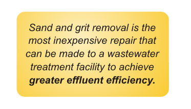 Sand and Grit removal for waste water treatment plants