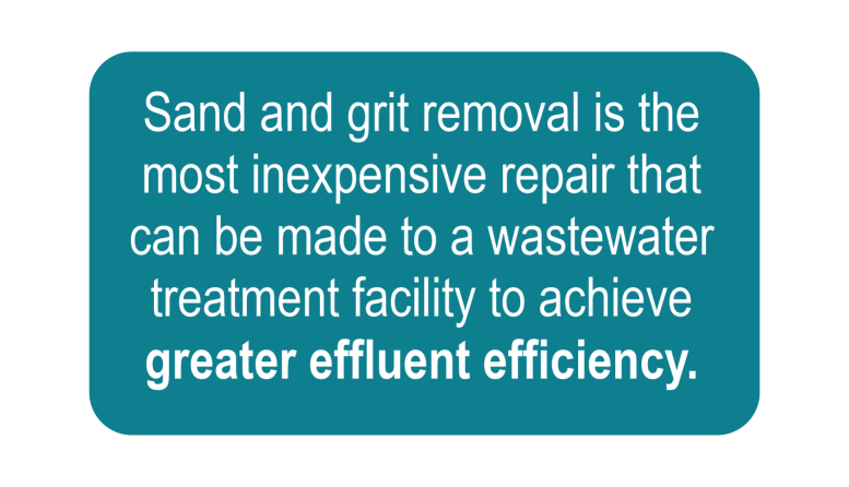 Sand and Grit removal for waste water treatment plants